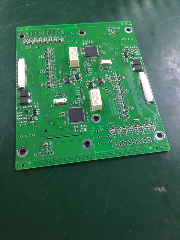 Lắp ráp PCB gắn bề mặt RF4 lụa đen cho sản xuất bảng mạch SMT