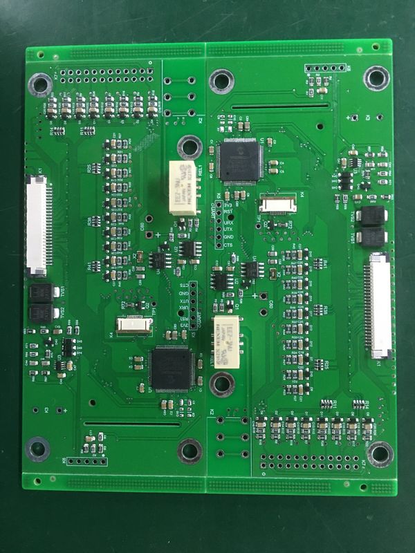 Lắp ráp PCB gắn bề mặt RF4 lụa đen cho sản xuất bảng mạch SMT