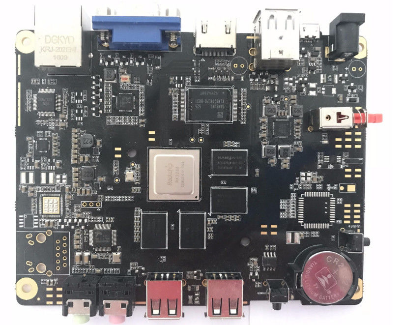 Đen nhanh vòng xoay kết hợp bảng mạch in nguyên mẫu 8-mảng IPC lớp 2
