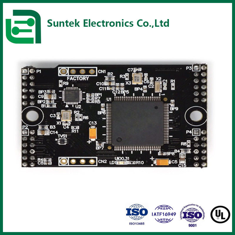 Bộ PCB chất lượng cao màu đen FR4 HDI với kiểm soát trở và SMT cho xe năng lượng mới