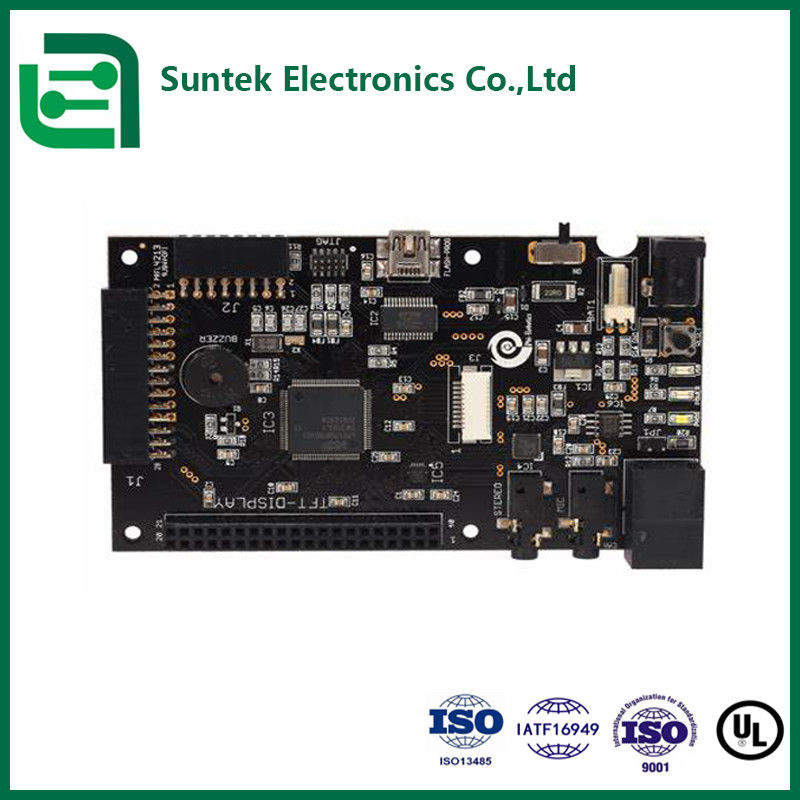 Bộ PCB chất lượng cao màu đen FR4 HDI với kiểm soát trở và SMT cho xe năng lượng mới