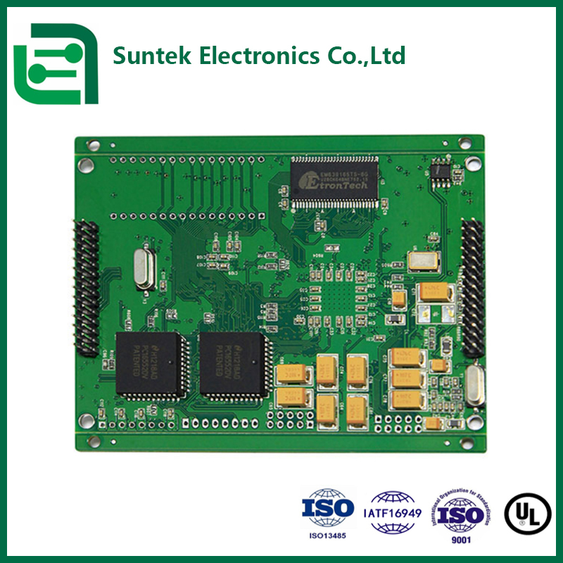 1-6 Lớp PCB Assembly PCBA với mặt nạ hàn màu xanh lá cây và Độ dày bảng tối đa 8,0mm
